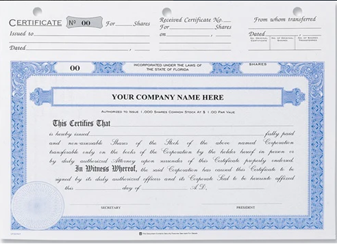 Set of 100 Top Stub Certificates